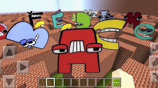 New Alphabet Lore NEXTBOTS in Maze in Minecraft PE