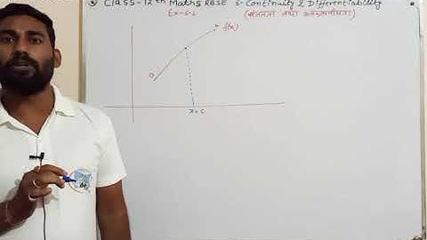Class 12 Maths RBSE Continuity and Differentiability Chapter 6 Ex-6.1 Intro and Q1