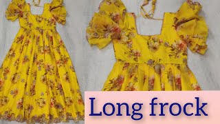 long frock with saree