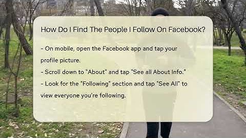 How Do I Find The People I Follow On Facebook? - Everyday-Networking