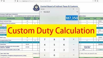 Calculate Custom Duty after GST in India | Import Duty calculation