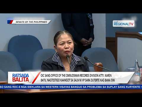 SALN ni VP Sara Duterte kag bana sini, gintalakay sa impeachment trial | Ratsada Balita