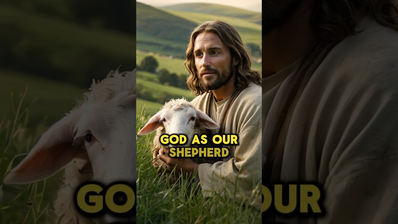 God is Our Shepherd 🙏 | Finding Peace in Psalm 23:1 💖 #strengththroughfaith #godsstrength