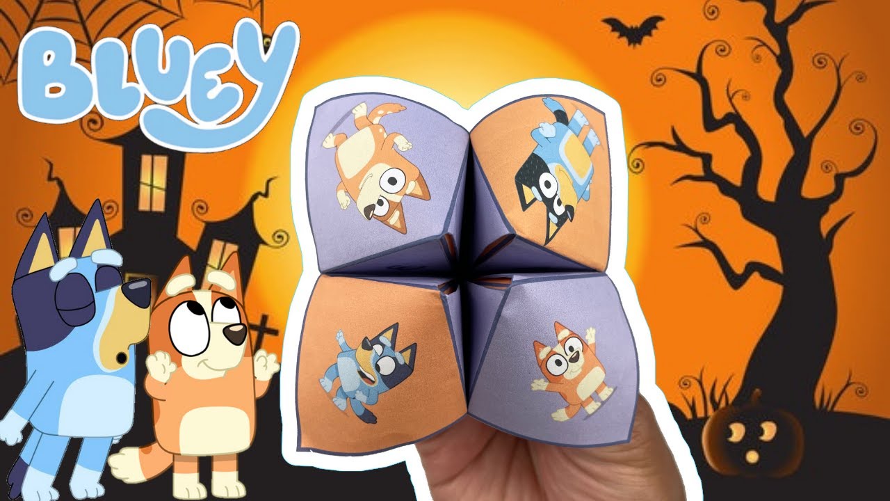 BLUEY Trick or Treat Chatterbox ‼️ Bluey DIY & Crafts Disney Jr