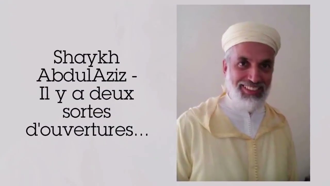 Il y a deux sortes d'ouvertures...