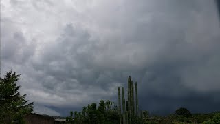 2 thunderstorms with very loud thunder in Michoacán México July 24, 2019