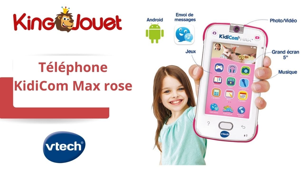KidiCom Max VTECH Téléphone portable bleu. - VTech