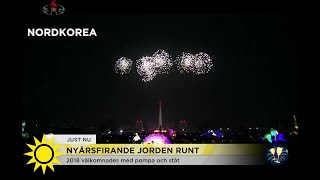 Så såg nyårsfirandet ut runt om i världen - Nyhetsmorgon (TV4)