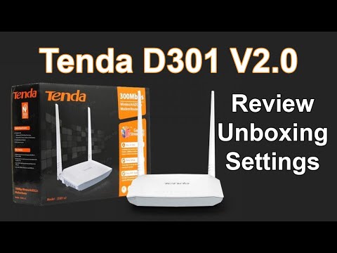 مراجعة و ضبط اعدادات راوتر Tenda D301