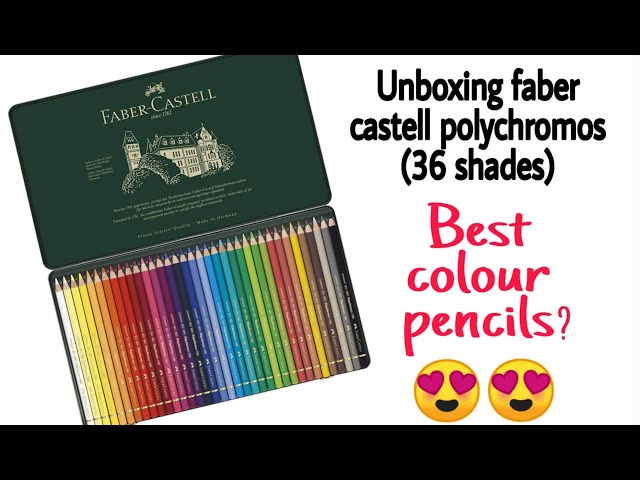 36 Faber-Castell Polychromos Colored Pencils: Unboxing and Color