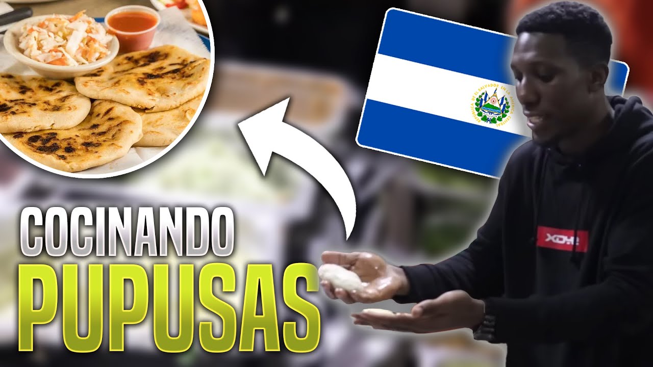 AFRICANO COCINANDO Y PROBANDO PUPUSAS EN EL SALVADOR