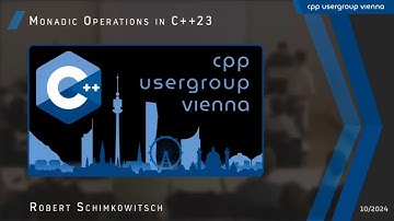 Monadic Operations in C++23 • Robert Schimkowitsch • 10/2024