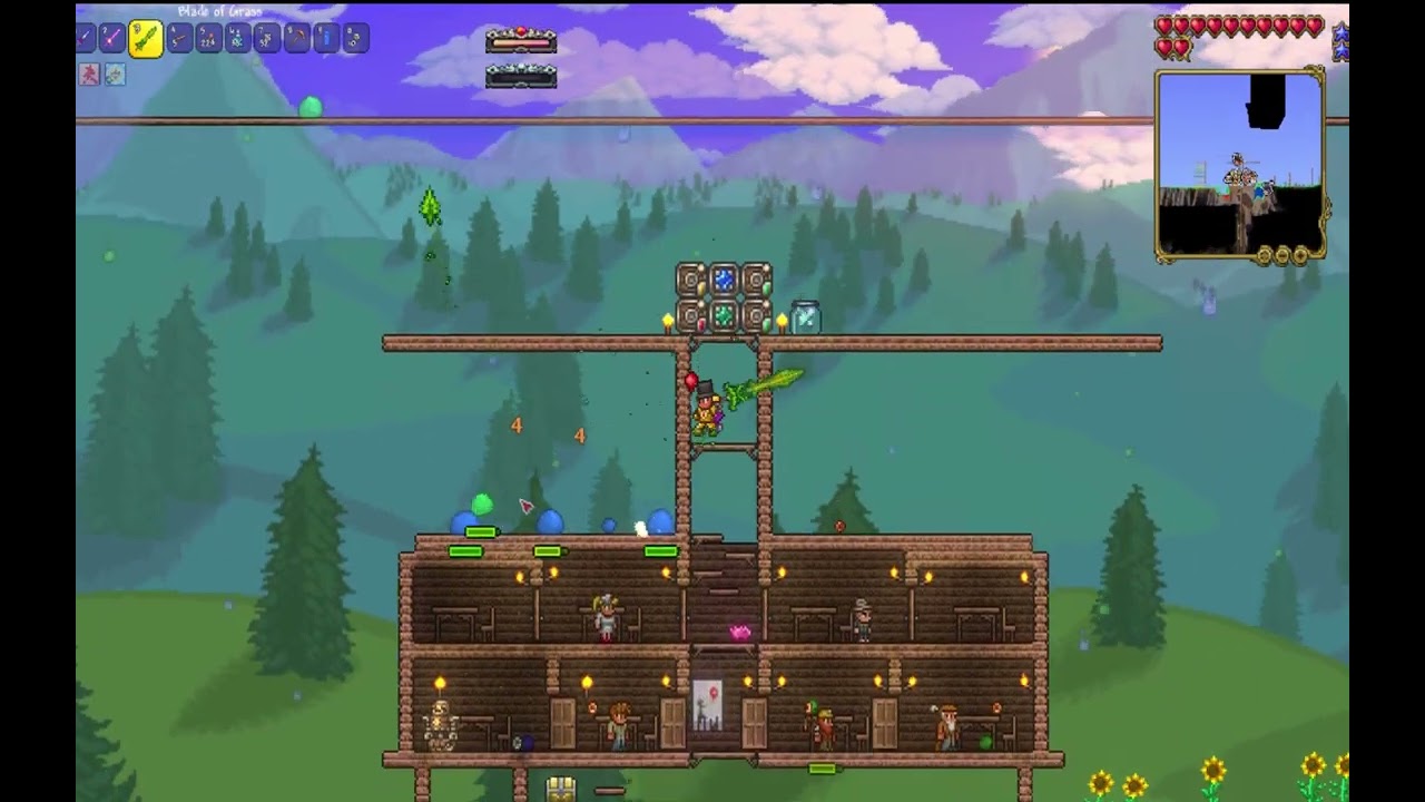 terraria [king slime boss fight](calamity)