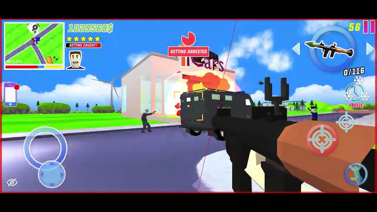 Dude Theft wars:Richie’s shootout at the police station+5 star escape