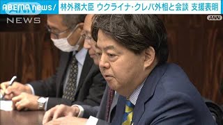 林大臣　ウクライナ外相と“電撃”会談　避難民受け入れなど伝える(2022年4月2日)