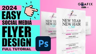 Information How to make Flyer design in adobe photoshop | New Year Flyer | 2024 News