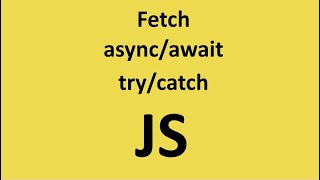 Fetch, async/await, try/catch - учимся писать запросы на JS | Mario dev