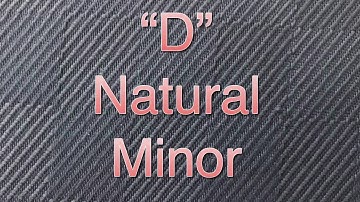 “d” natural minor scale for trombone