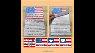 4th of July Craft American Flag Flip Book Writing Prompts Activities Independence Day