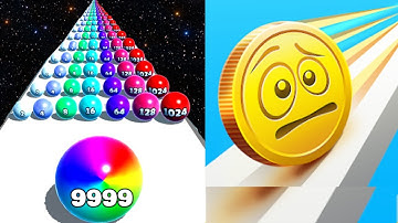 Coin Rush VS Ball Run 2048  - SpeedRun Gameplay Walkthrough (Android,iOS) NEW UPDATE Ep 1