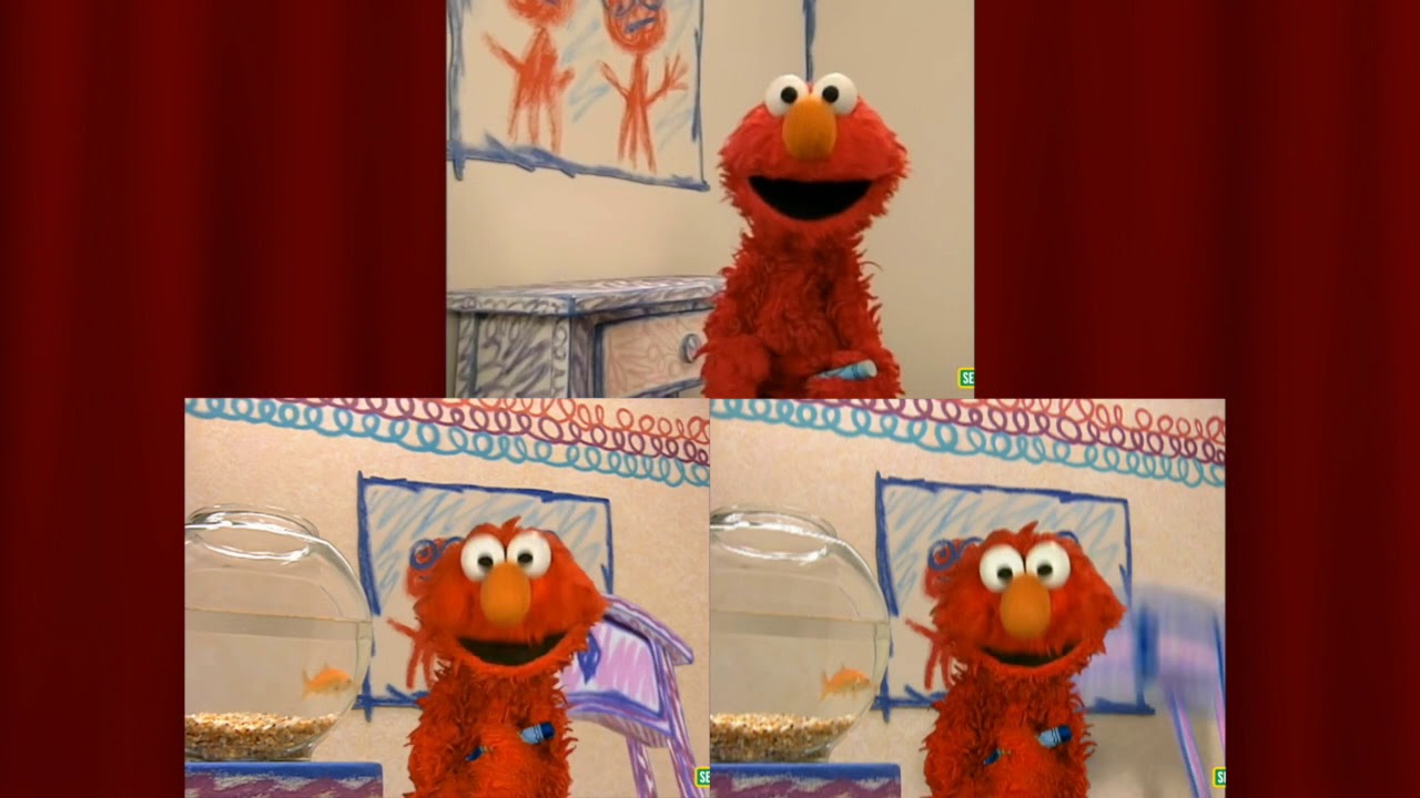 Elmo S World Intro Version Comparison Youtube - roblox elmo's world door shade drawer computer tv