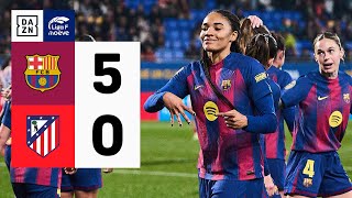 FC Barcelona vs Atlético de Madrid (5-0) | Resumen y goles | Highlights Liga F
