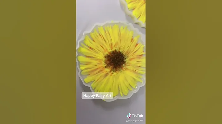 HOW TO: Sunflower Resin Coasters 🌻