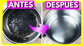 [LOOK AT WHAT TRICK] ▶How to Clean a BURNT POT whith ONLY 1 PRODUCT!!   In 5 MINUTES!!