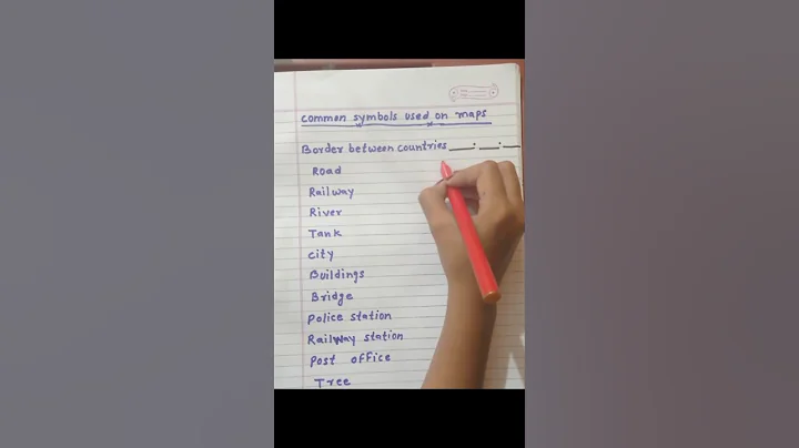 Common Symbol used on maps #youtubeshorts #shorts#diy #map #shorts