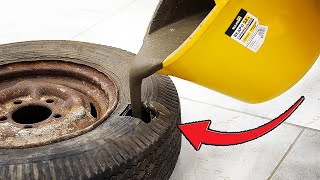 Don&#39;t throw away your old wheel!!! PUT BITON IN IT AND...