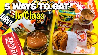 5 Really Smart Ways To Sneak Food Into Class Without Getting Caught By Your Teacher | Nextraker