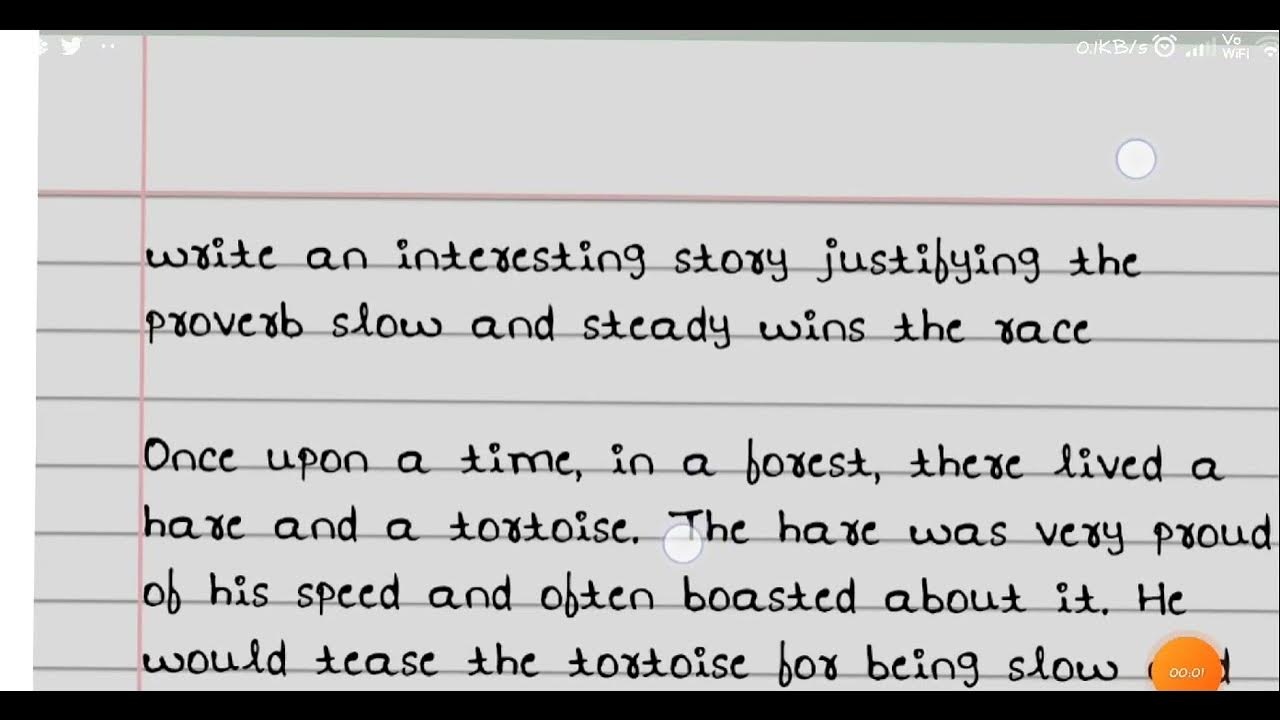 write-an-interesting-story-justifying-the-proverb-slow-and-steady-wins