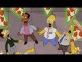 The Simpsons Homer Plays Dominoes With Domino S Pizza Boxes