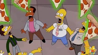 The Simpsons  Homer Plays Dominoes With Dominos Pizza Boxes
