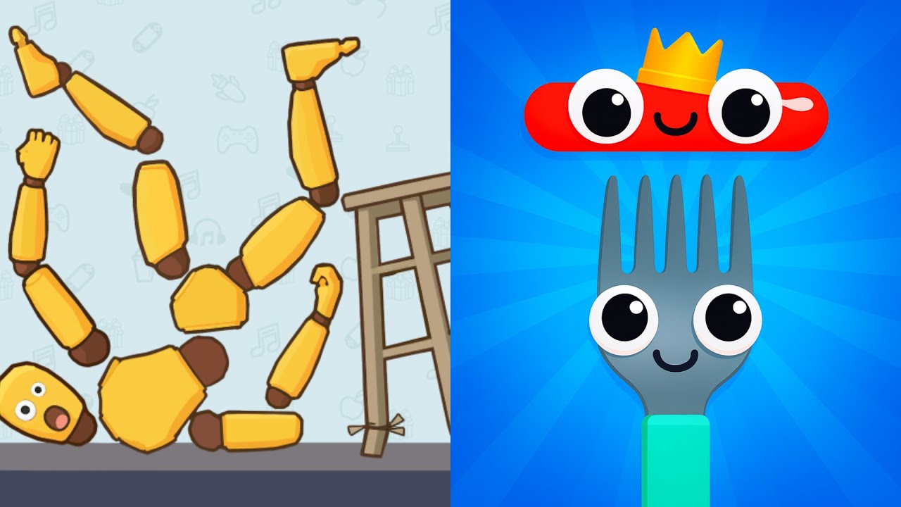 RAGDOLL BREAK KICK LOSER vs FORK N SAUSAGE | Android iOS Gaming Walkthrough | Max Gameplay BB7020