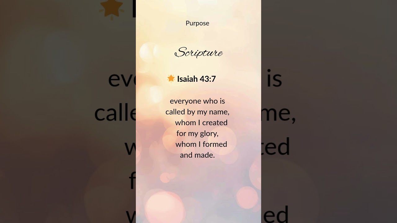 Isaiah 43:7 eveyone who is called by my name 