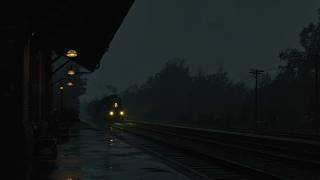 Train station was quiet in the rain | Gentle Thunder & Soft Rain Sounds For Deep Sleep screenshot 5