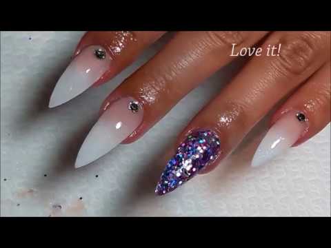 Acryl Nagels White Ombre Baby Boom Youtube