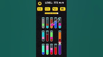 Color Water Sort 3d level 773