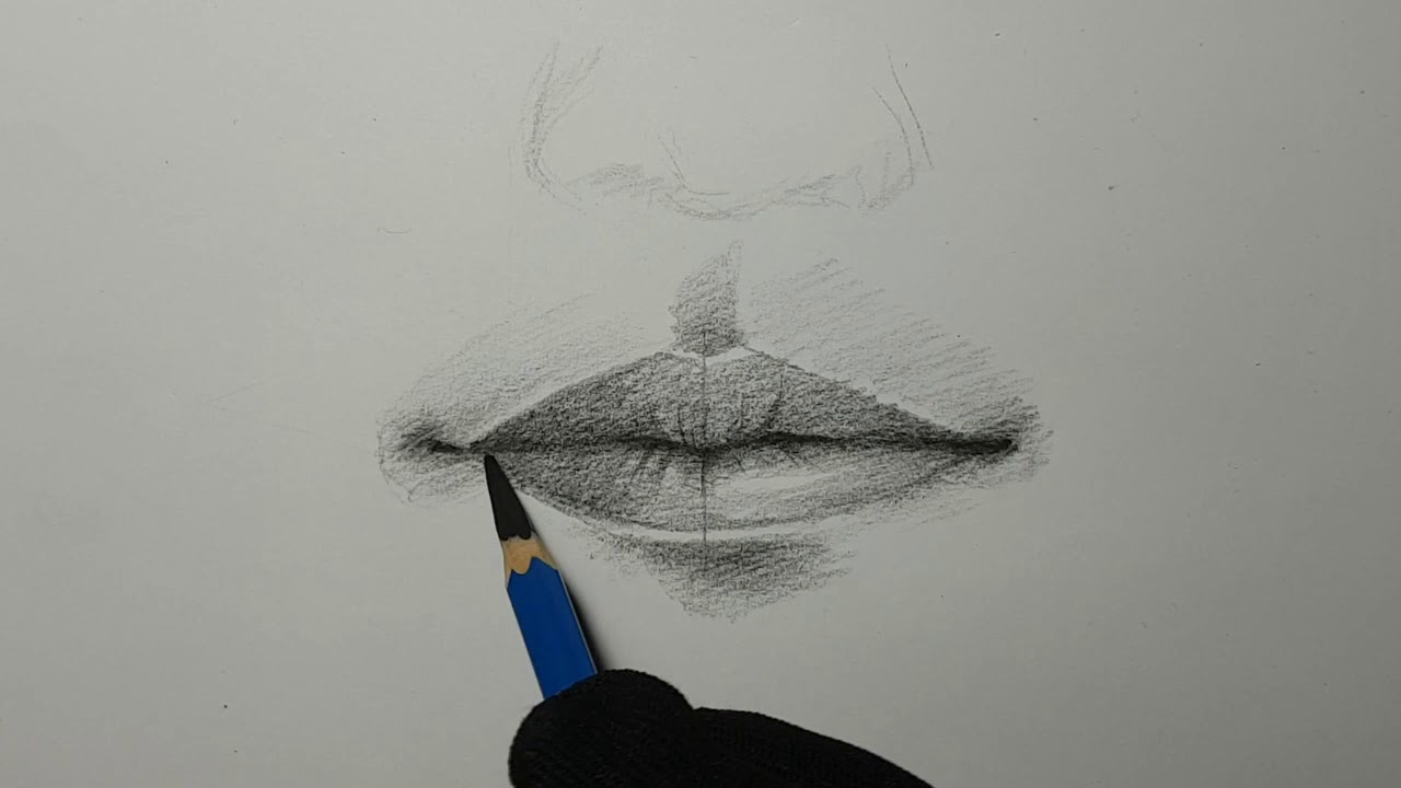 mouth drawing การวาดปาก