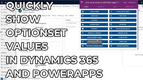 Dynamics 365 2MT Episode 189: Quickly show Optionset values