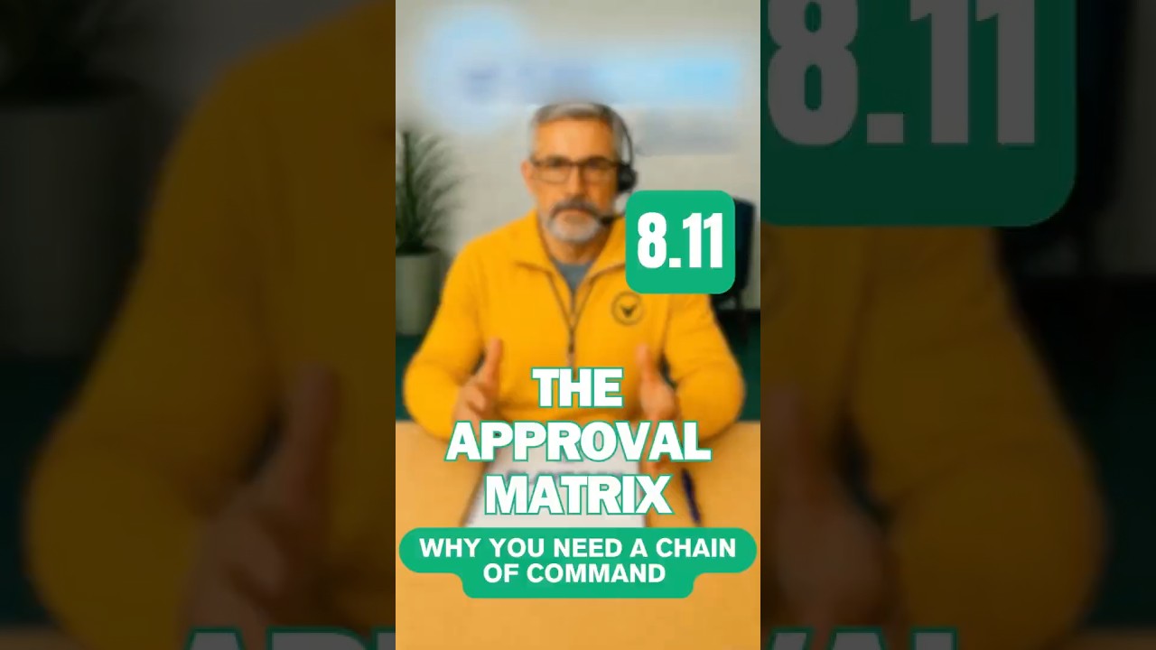 The Approval Matrix: Why You Need a Chain of Command - Coach Corey