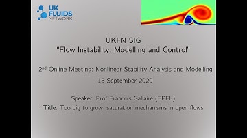 Too big to grow: saturation mechanisms in open flows.