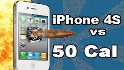 iPhone 4s vs 50 cal