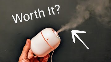 Mini Air Humidifier Diffuser - REVIEW & TEST - Portable USB Ultrasonic Atomizer Mist Maker