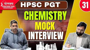 Hpsc Pgt Chemistry Mock Interview | Hpsc pgt interview preparation | Hpsc pgt