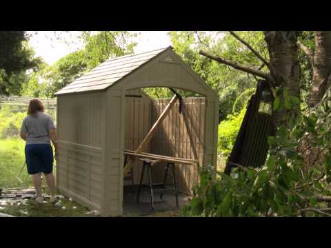 Time lapse chicken coop build suncast shed