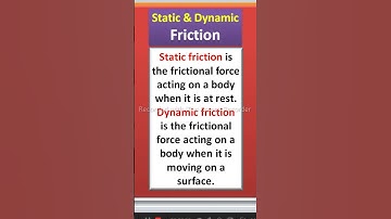 Static & Dynamic friction #utubeshorts