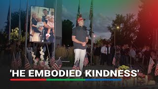 'He spoke up for a lot of people': Mourners pay tribute to Charlie Kirk at vigil in Utah