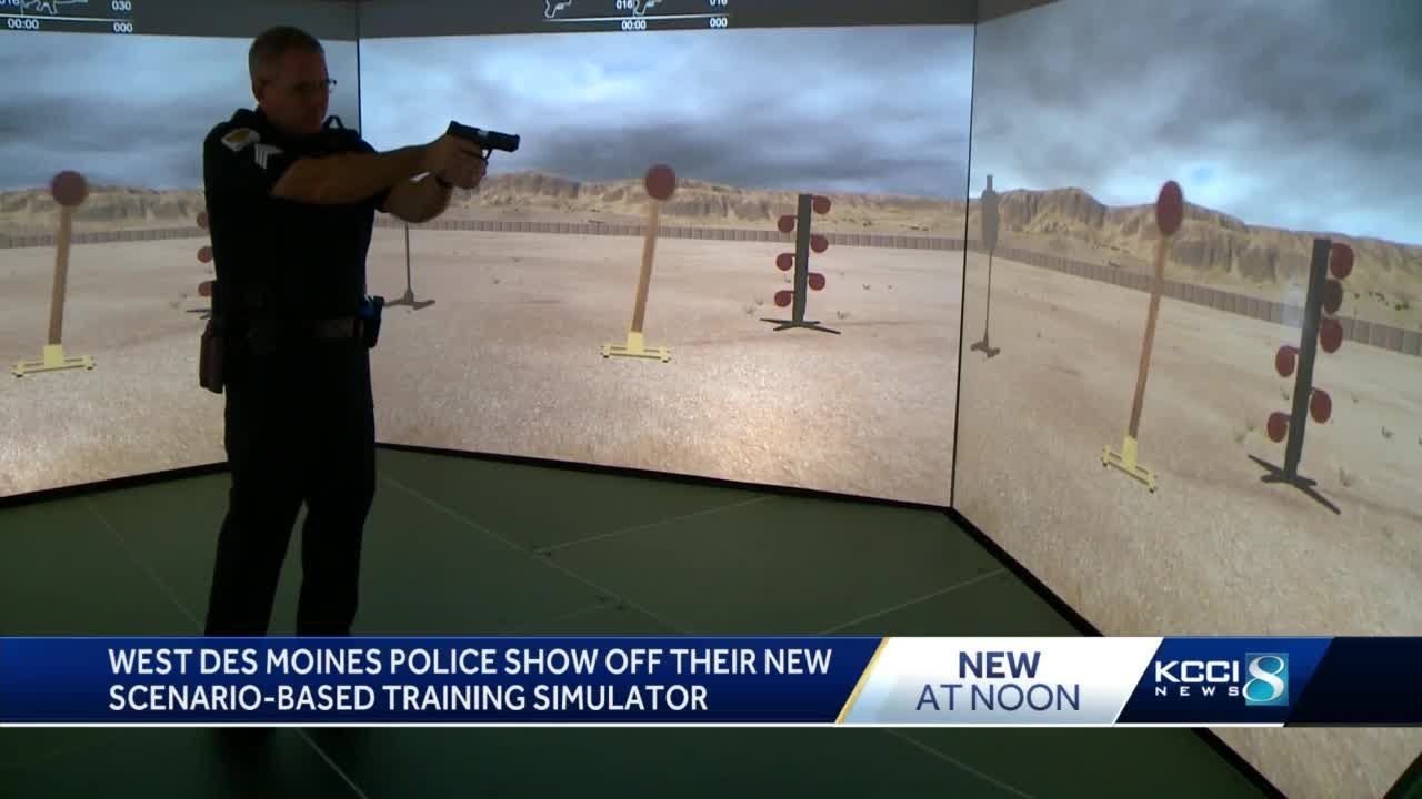 West Des Moines police to train in new scenario-based simulator - YouTube